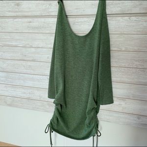 NWT CBR Exclusive Selection Green Knit Backless Mini Dress Long sleeves- small